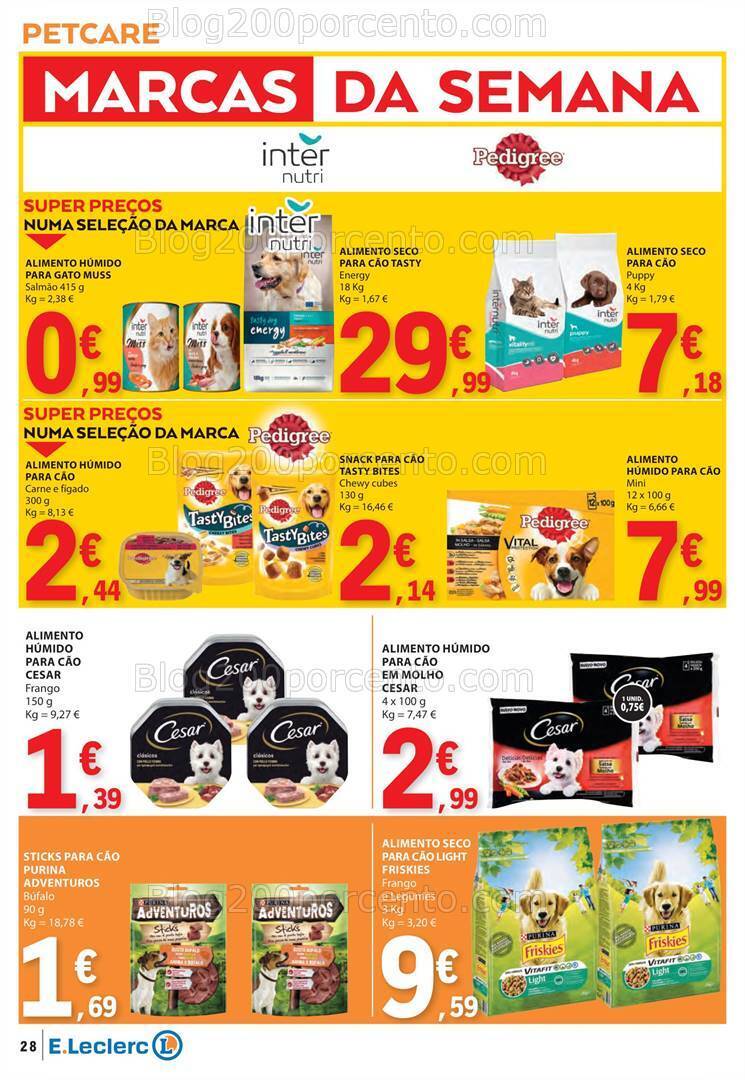 Antevisão Folheto E-LECLERC Promoções de 11 a 17 julho