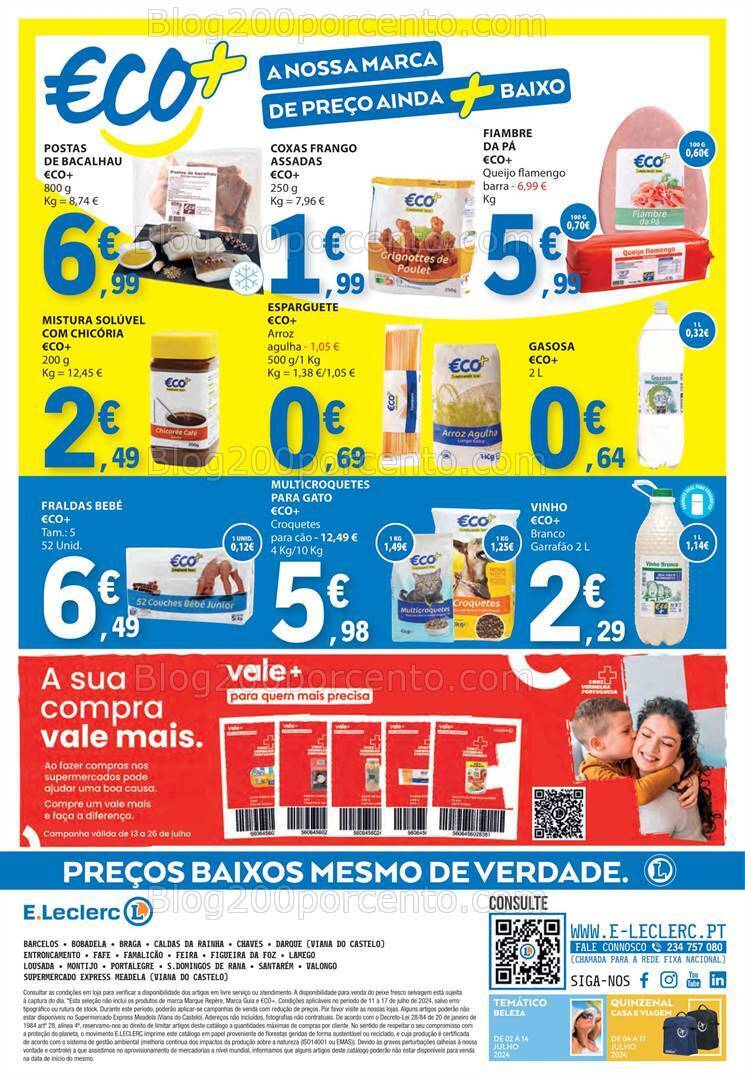 Antevisão Folheto E-LECLERC Marca Própria Promoções de 11 a 17 julho