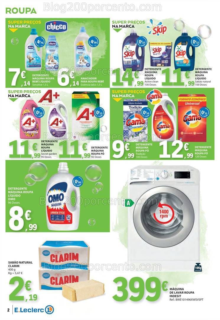 Antevisão Folheto E-LECLERC Especial Limpeza Promoções de 12 a 24 novembro