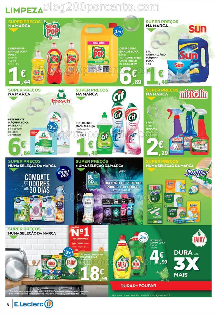 Antevisão Folheto E-LECLERC Especial Limpeza Promoções de 12 a 24 novembro