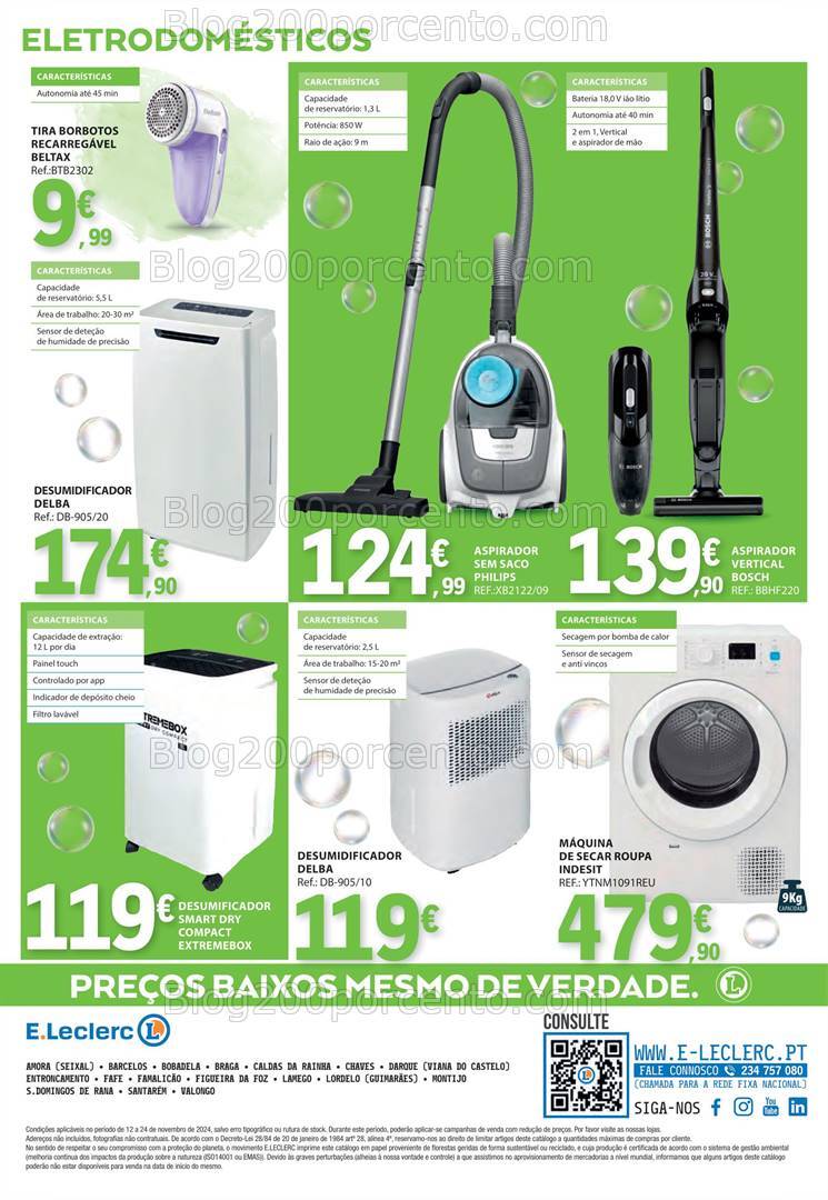 Antevisão Folheto E-LECLERC Especial Limpeza Promoções de 12 a 24 novembro