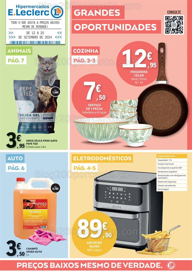 Antevisão Folheto E-LECLERC Bazar Promoções de 12 a 25 setembro
