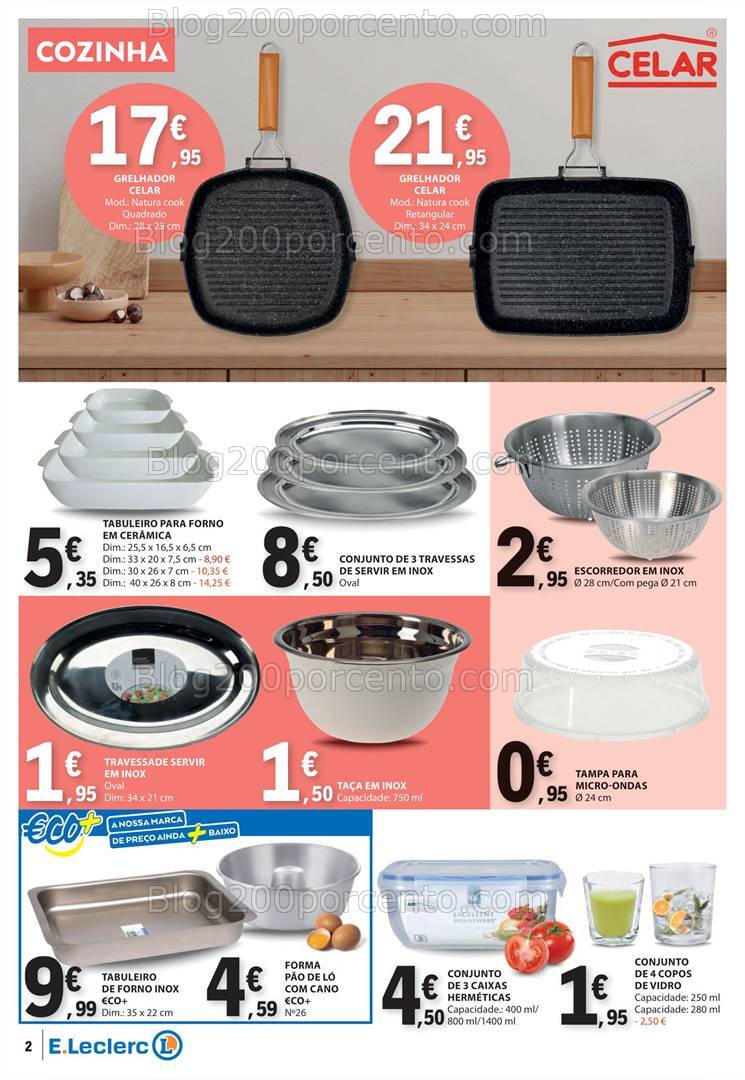 Antevisão Folheto E-LECLERC Bazar Promoções de 12 a 25 setembro
