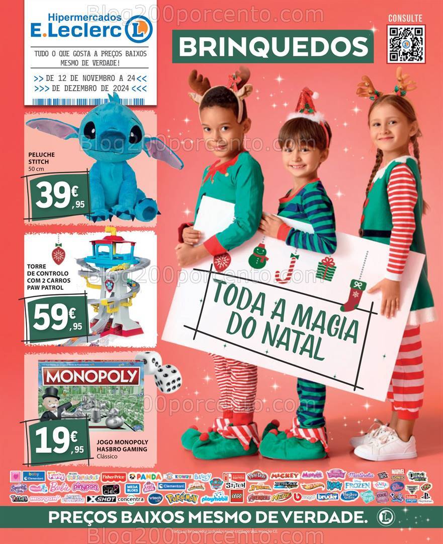 Antevisão Folheto E-LECLERC Brinquedos Natal - 12 novembro a 24 dezembro