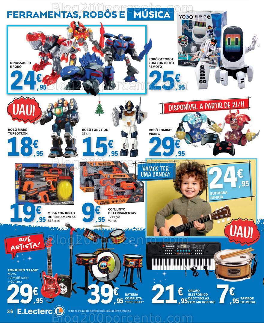 Antevisão Folheto E-LECLERC Brinquedos Natal - 12 novembro a 24 dezembro