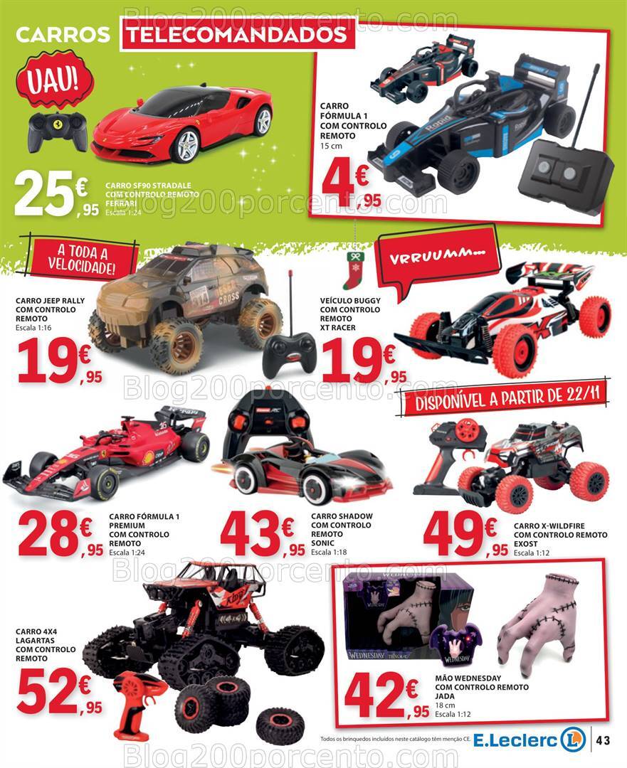 Antevisão Folheto E-LECLERC Brinquedos Natal - 12 novembro a 24 dezembro