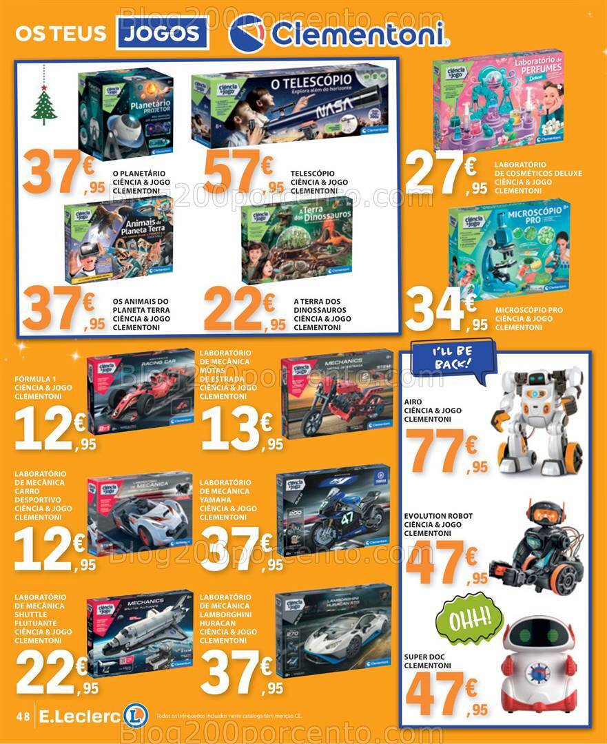 Antevisão Folheto E-LECLERC Brinquedos Natal - 12 novembro a 24 dezembro