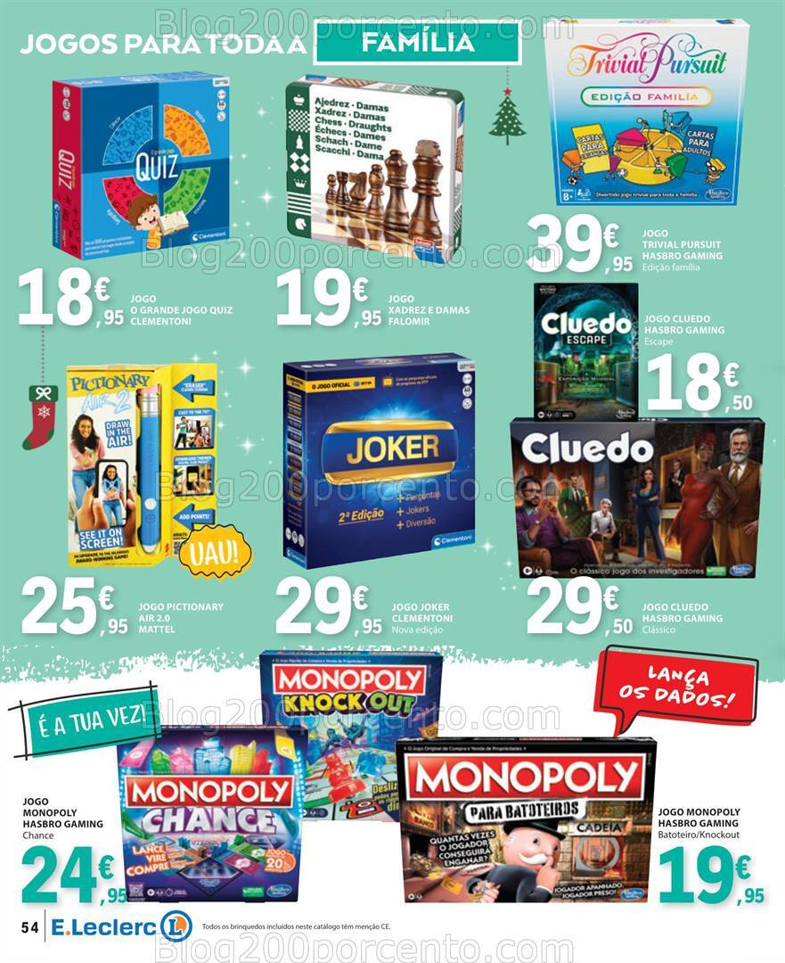 Antevisão Folheto E-LECLERC Brinquedos Natal - 12 novembro a 24 dezembro
