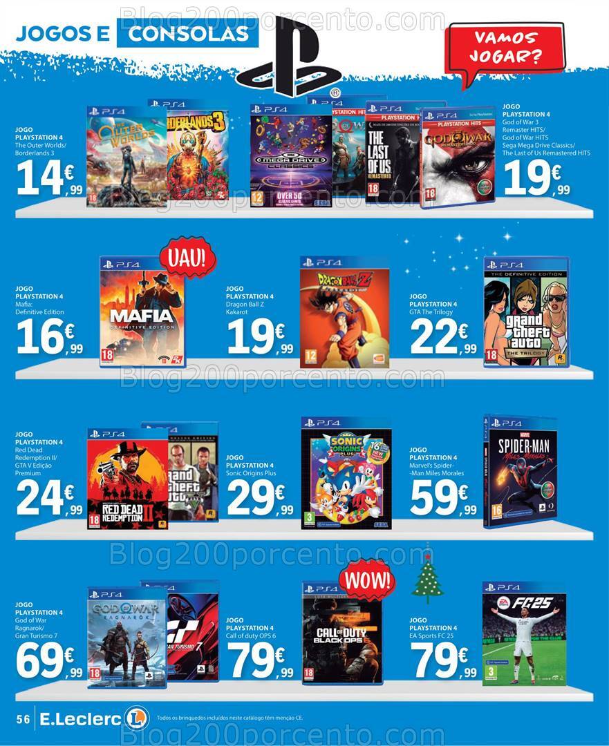 Antevisão Folheto E-LECLERC Brinquedos Natal - 12 novembro a 24 dezembro