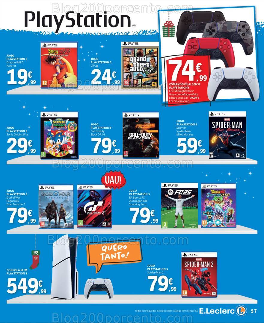 Antevisão Folheto E-LECLERC Brinquedos Natal - 12 novembro a 24 dezembro