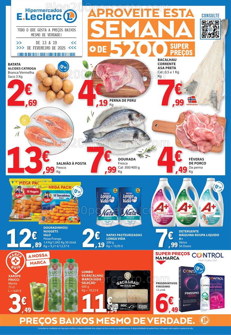 Antevisão Folheto E-LECLERC Promoções de 13 a 19 fevereiro