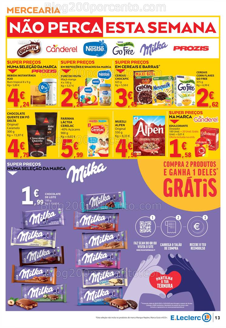 Antevisão Folheto E-LECLERC Promoções de 13 a 19 fevereiro