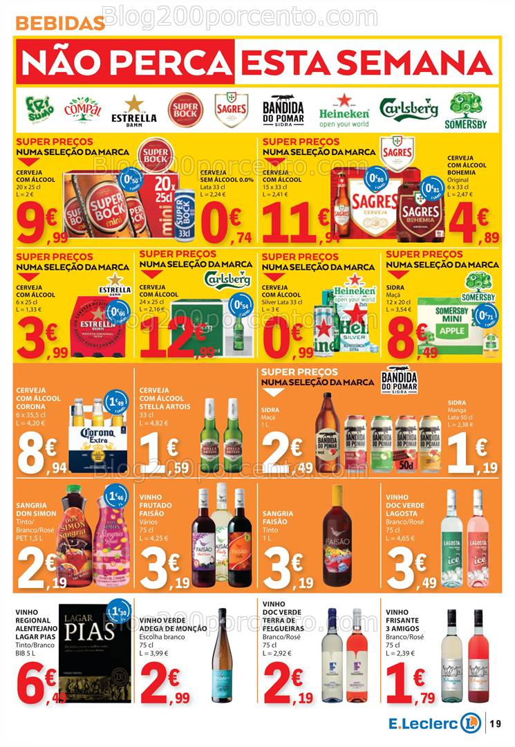 Antevisão Folheto E-LECLERC Promoções de 13 a 19 fevereiro