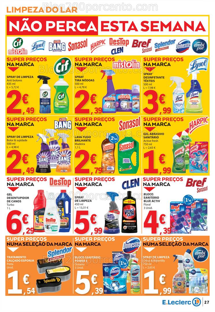 Antevisão Folheto E-LECLERC Promoções de 13 a 19 fevereiro