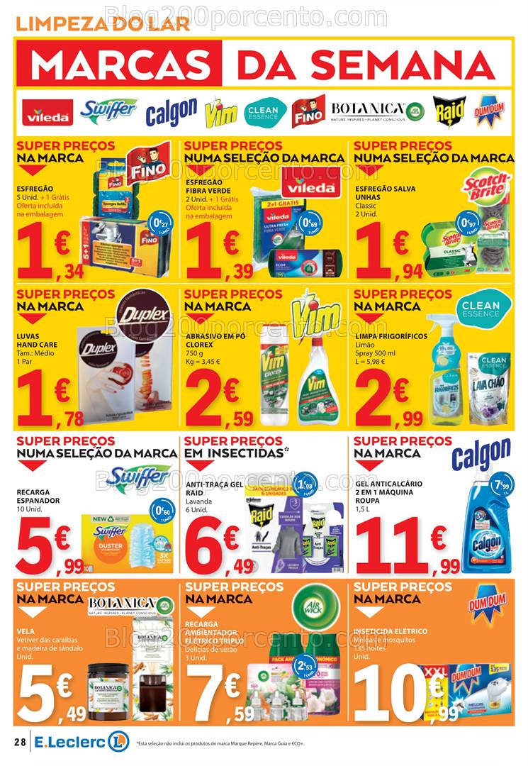 Antevisão Folheto E-LECLERC Promoções de 13 a 19 fevereiro