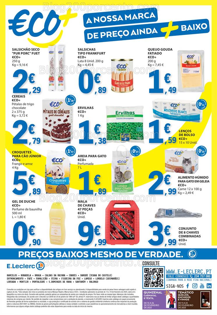 Antevisão Folheto E-LECLERC Promoções de 13 a 19 fevereiro
