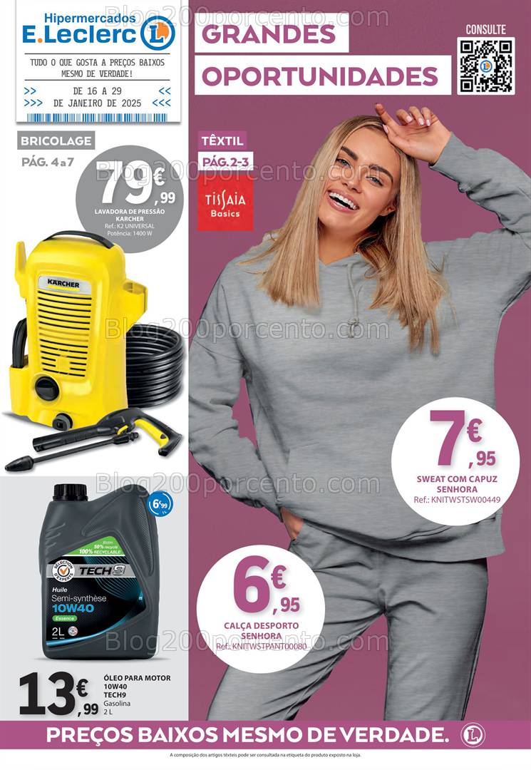 Antevisão Folheto E-LECLERC Bazar Promoções de 16 a 29 janeiro