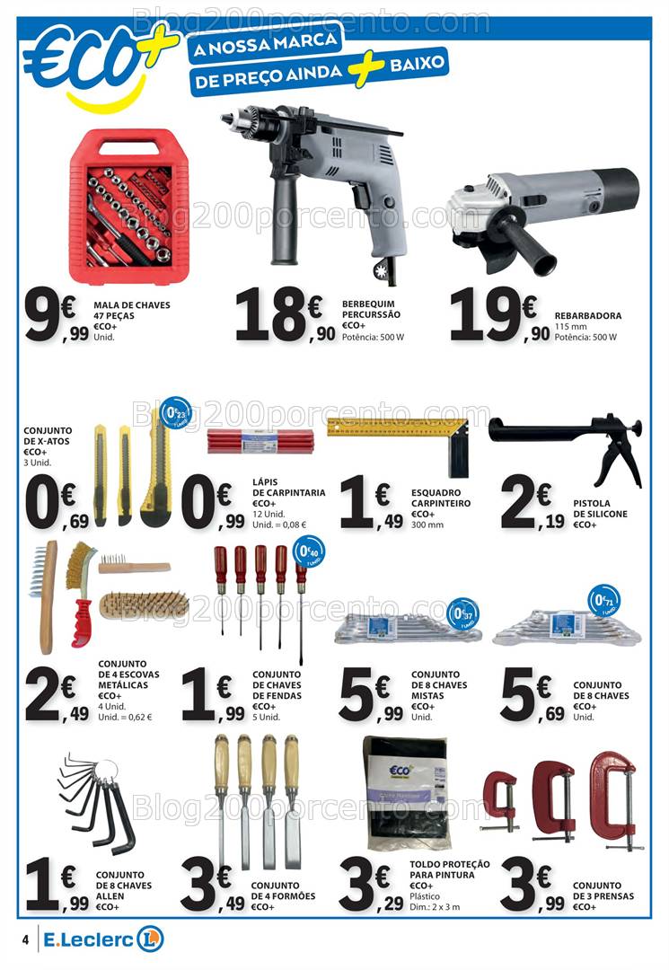 Antevisão Folheto E-LECLERC Bazar Promoções de 16 a 29 janeiro