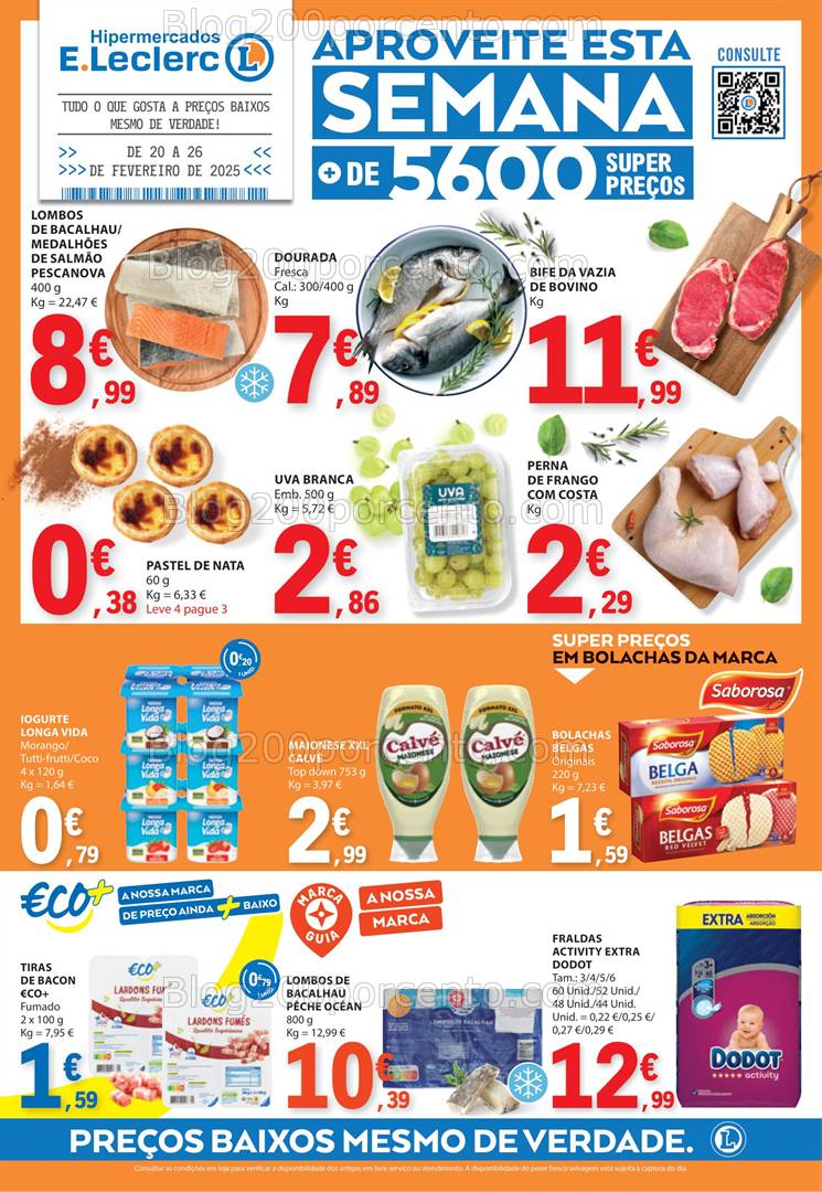 Antevisão Folheto E-LECLERC Promoções de 20 a 26 fevereiro