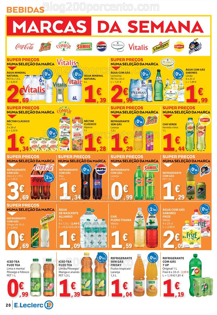 Antevisão Folheto E-LECLERC Promoções de 20 a 26 fevereiro