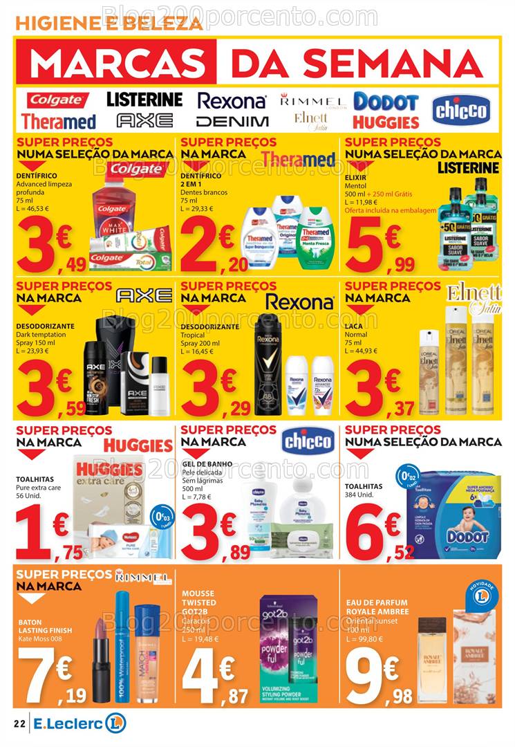 Antevisão Folheto E-LECLERC Promoções de 20 a 26 fevereiro