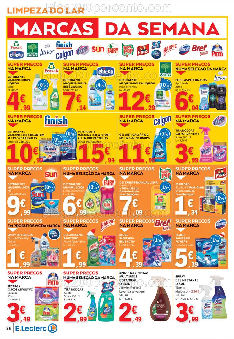 Antevisão Folheto E-LECLERC Promoções de 20 a 26 fevereiro