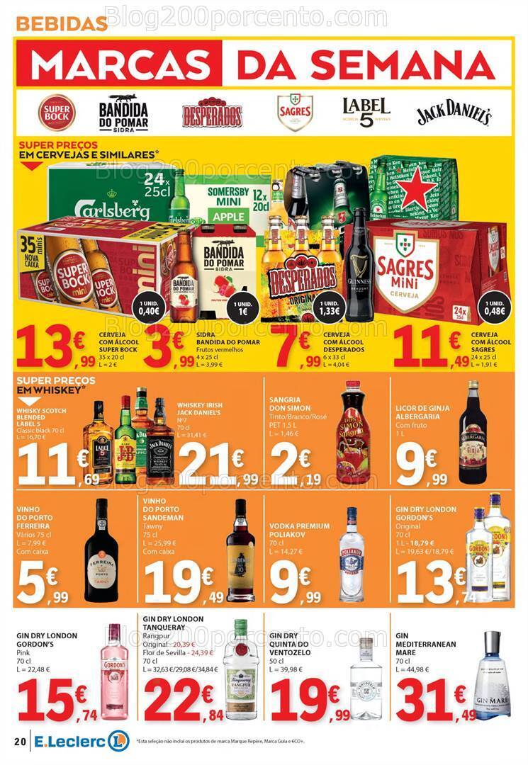 Antevisão Folheto E-LECLERC Promoções de 20 a 26 junho