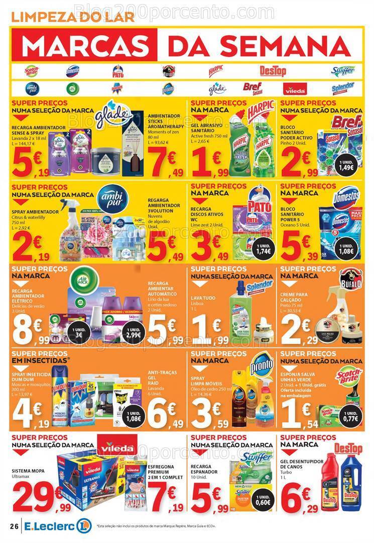 Antevisão Folheto E-LECLERC Promoções de 20 a 26 junho