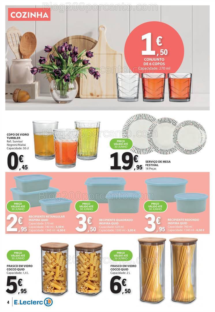 Antevisão Folheto E-LECLERC Bazar Oportunidades - 20 junho a 3 julho