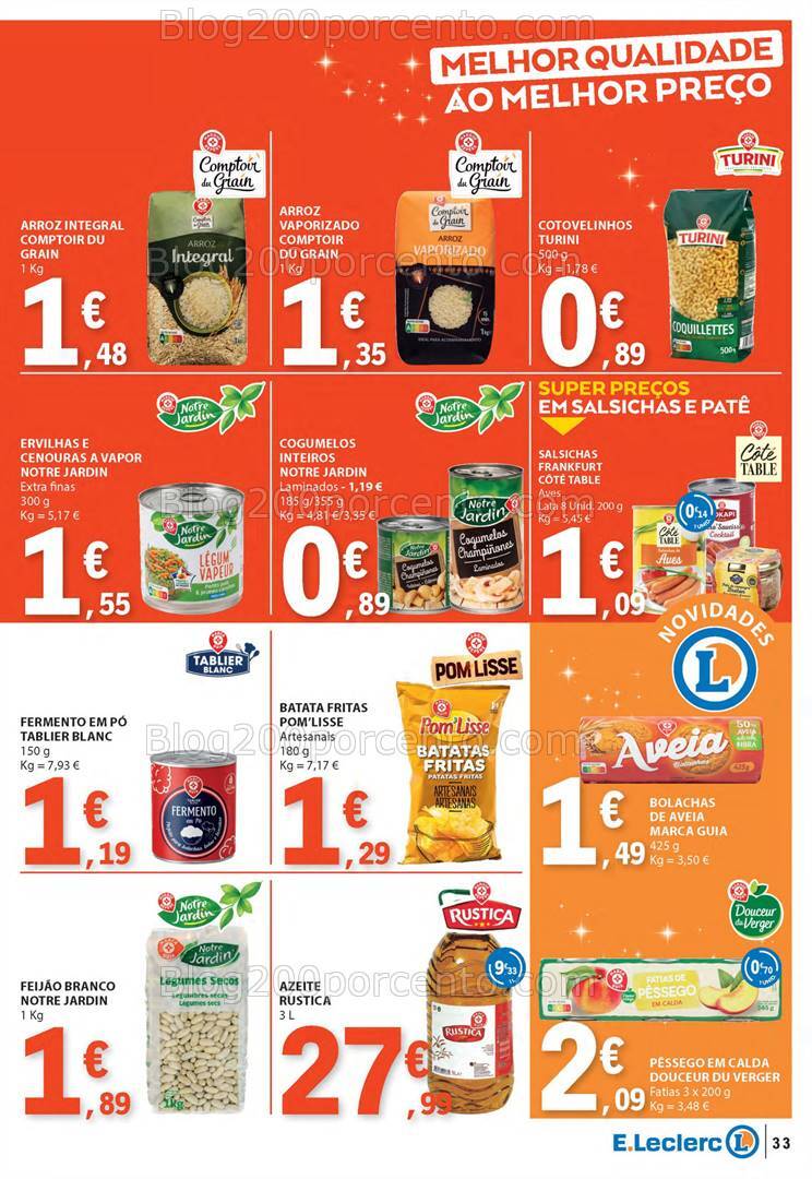 Antevisão Folheto E-LECLERC Especial Marca Própria - 21 a 27 novembro