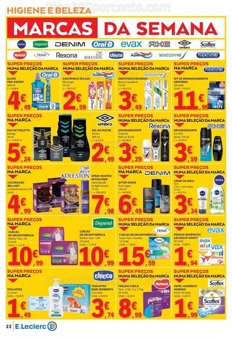 Antevisão Folheto E-LECLERC Promoções de 22 a 28 fevereiro