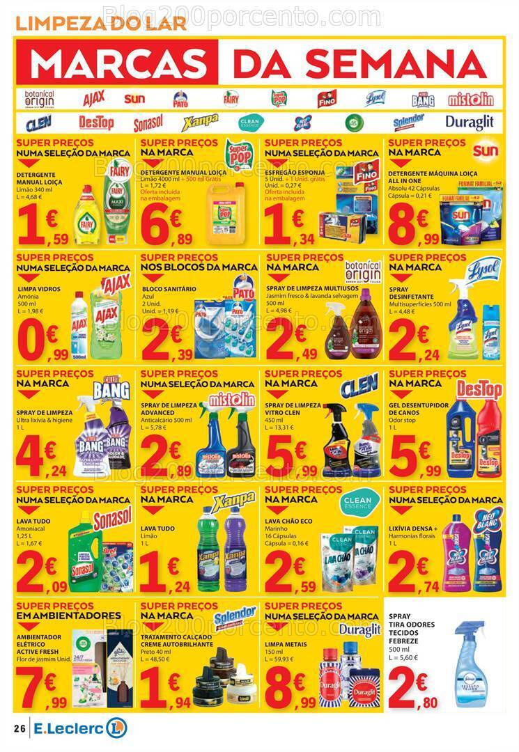 Antevisão Folheto E-LECLERC Promoções de 22 a 28 fevereiro