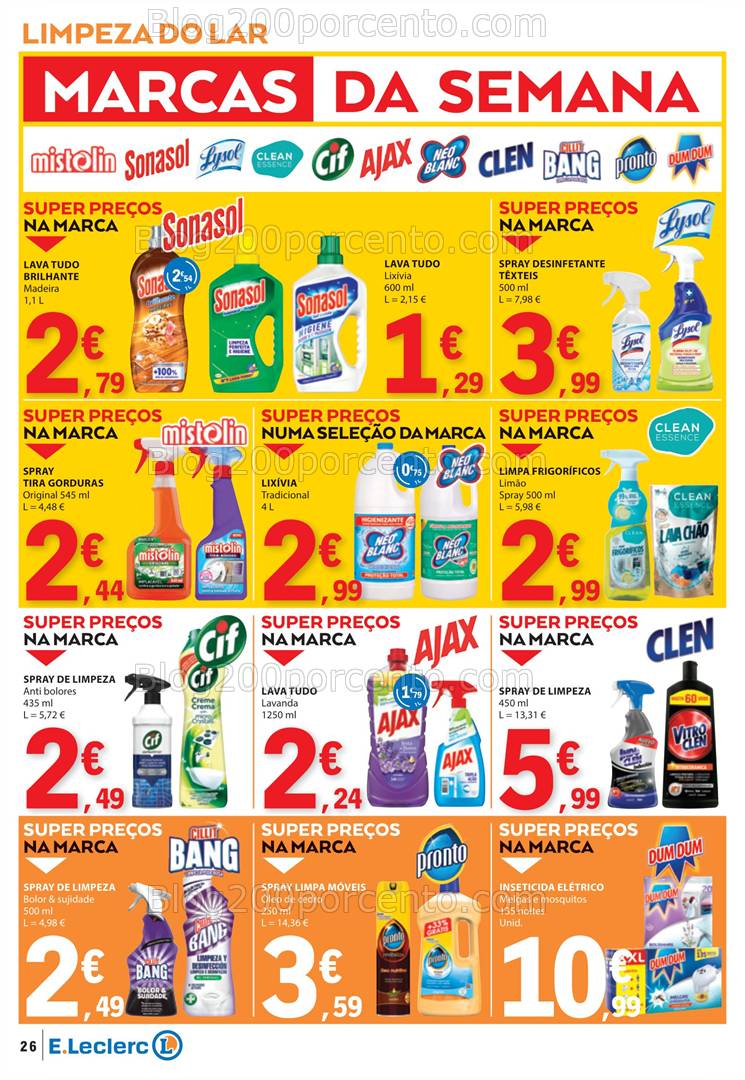 Antevisão Folheto E-LECLERC Promoções de 23 a 29 janeiro