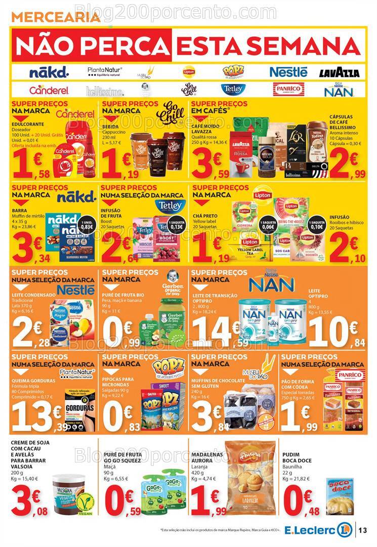 Antevisão Folheto E-LECLERC Promoções de 25 a 31 julho