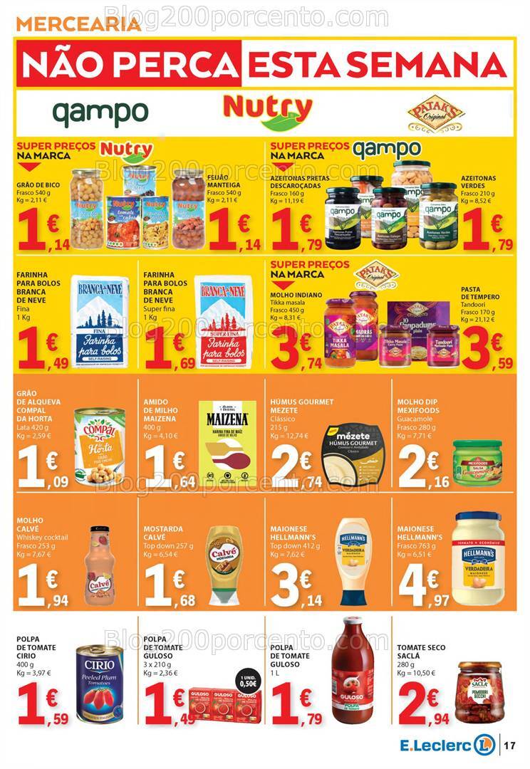 Antevisão Folheto E-LECLERC Promoções de 25 a 31 julho