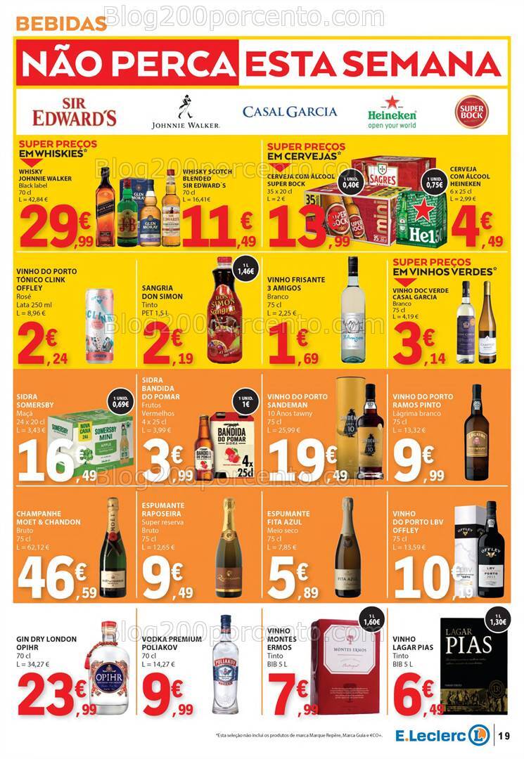 Antevisão Folheto E-LECLERC Promoções de 25 a 31 julho