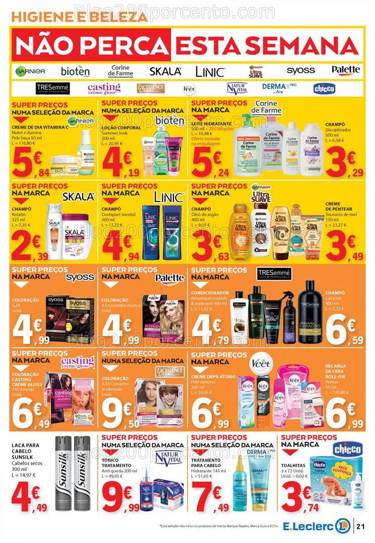 Antevisão Folheto E-LECLERC Promoções de 25 a 31 julho