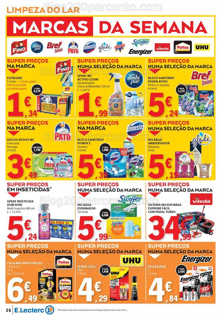Antevisão Folheto E-LECLERC Promoções de 25 a 31 julho