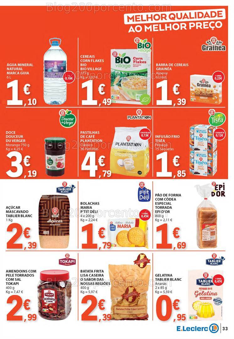 Antevisão Folheto E-LECLERC Promoções de 25 a 31 julho