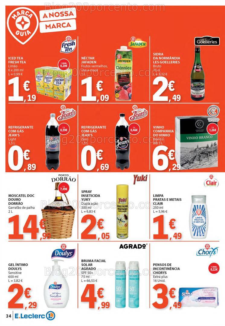 Antevisão Folheto E-LECLERC Promoções de 25 a 31 julho