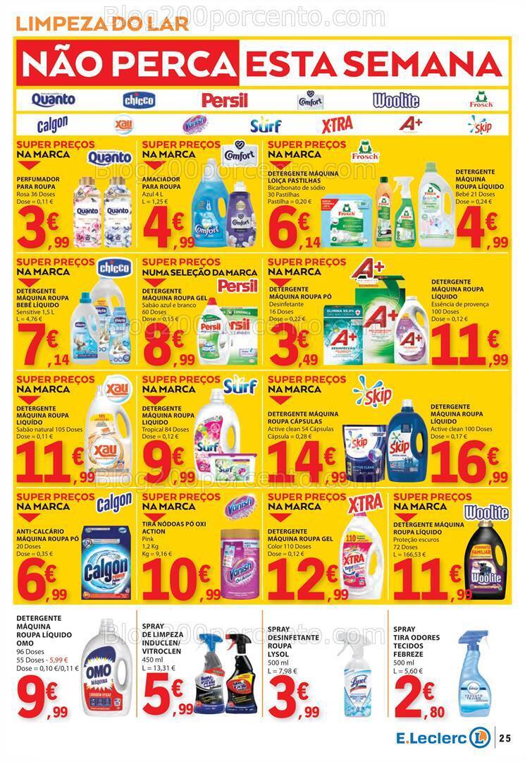 Antevisão Folheto E-LECLERC Promoções de 25 abril a 1 maio