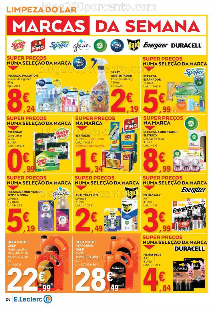 Antevisão Folheto E-LECLERC Promoções de 25 abril a 1 maio