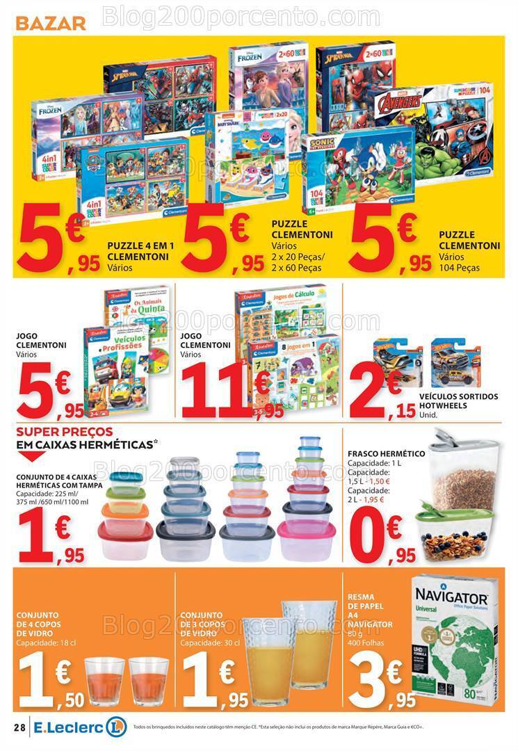 Antevisão Folheto E-LECLERC Promoções de 25 abril a 1 maio