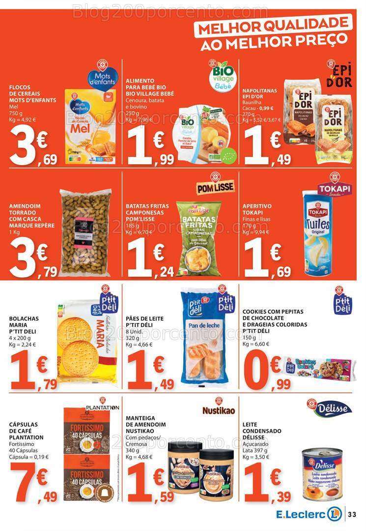 Antevisão Folheto E-LECLERC Promoções de 25 abril a 1 maio