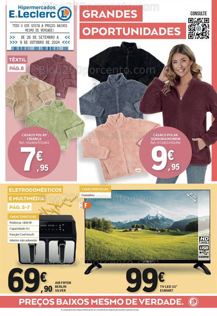 Antevisão Folheto E-LECLERC Bazar Promoções de 26 setembro a 9 outubro