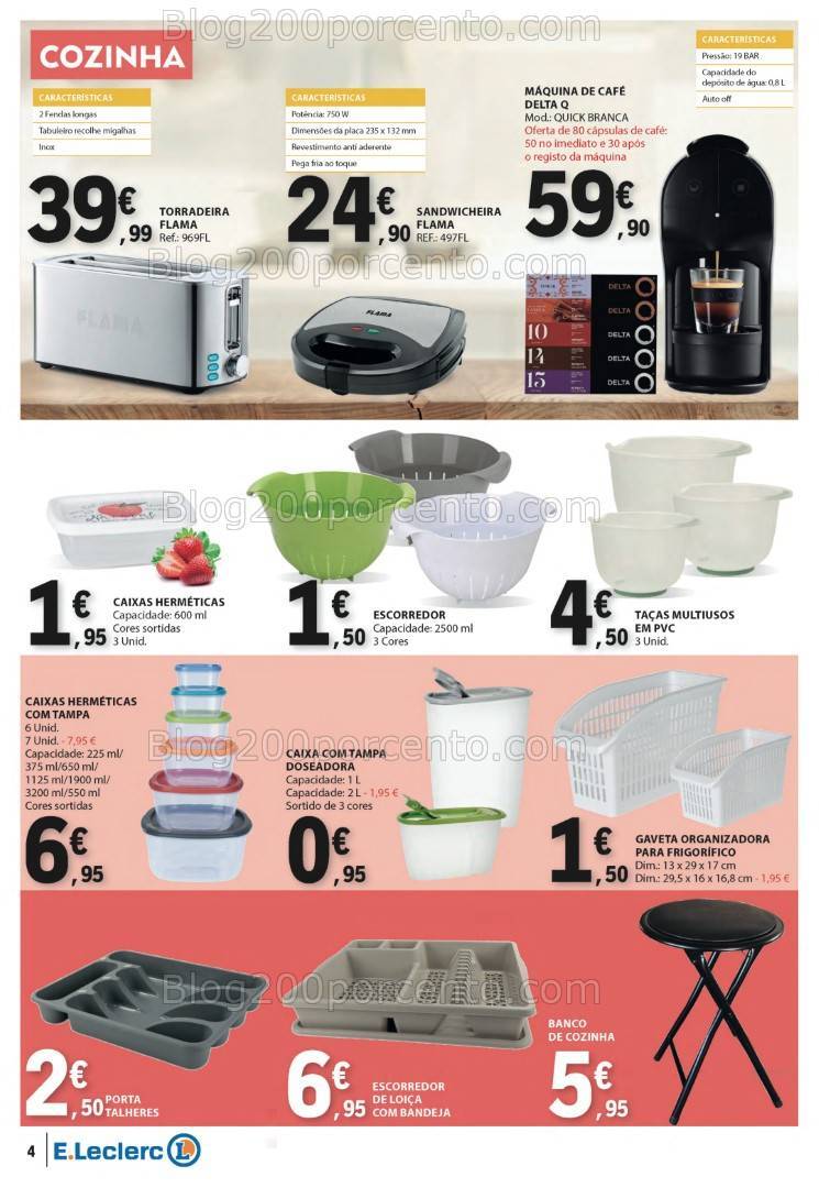 Antevisão Folheto E-LECLERC Bazar Promoções de 26 setembro a 9 outubro