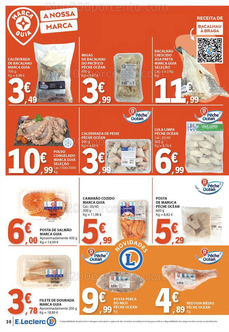 Antevisão Folheto E-LECLERC Marca Própria Promoções de 26 setembro a 2 outubro