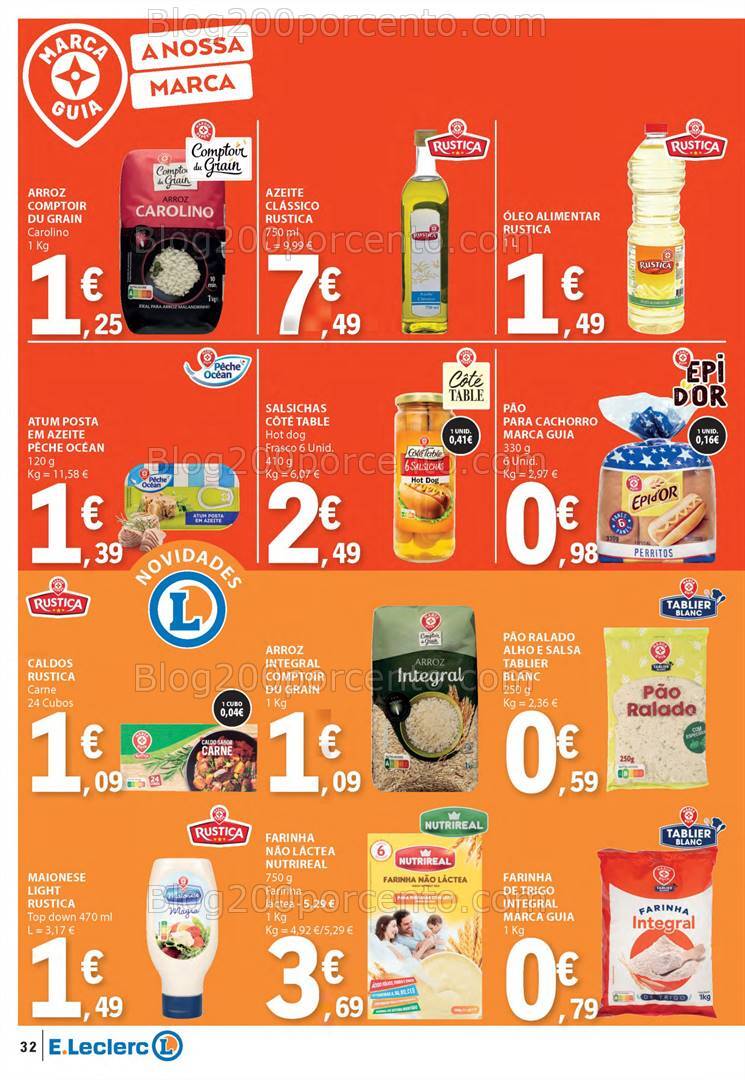 Antevisão Folheto E-LECLERC Marca Própria Promoções de 26 setembro a 2 outubro