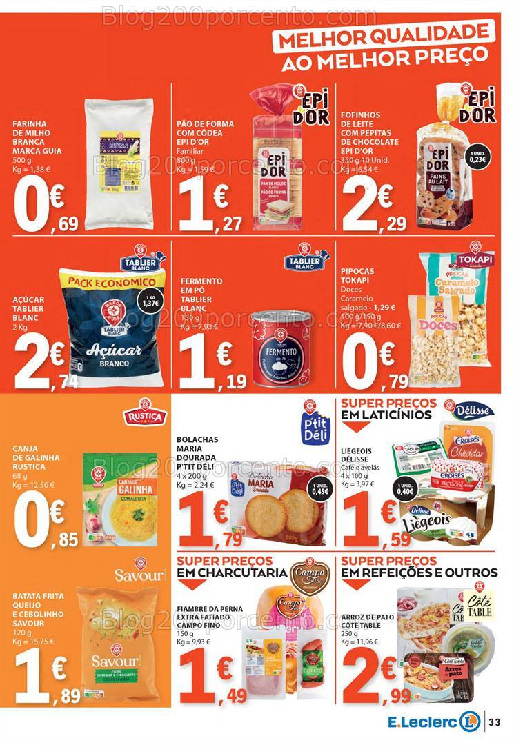 Antevisão Folheto E-LECLERC Marca Própria Promoções de 26 setembro a 2 outubro