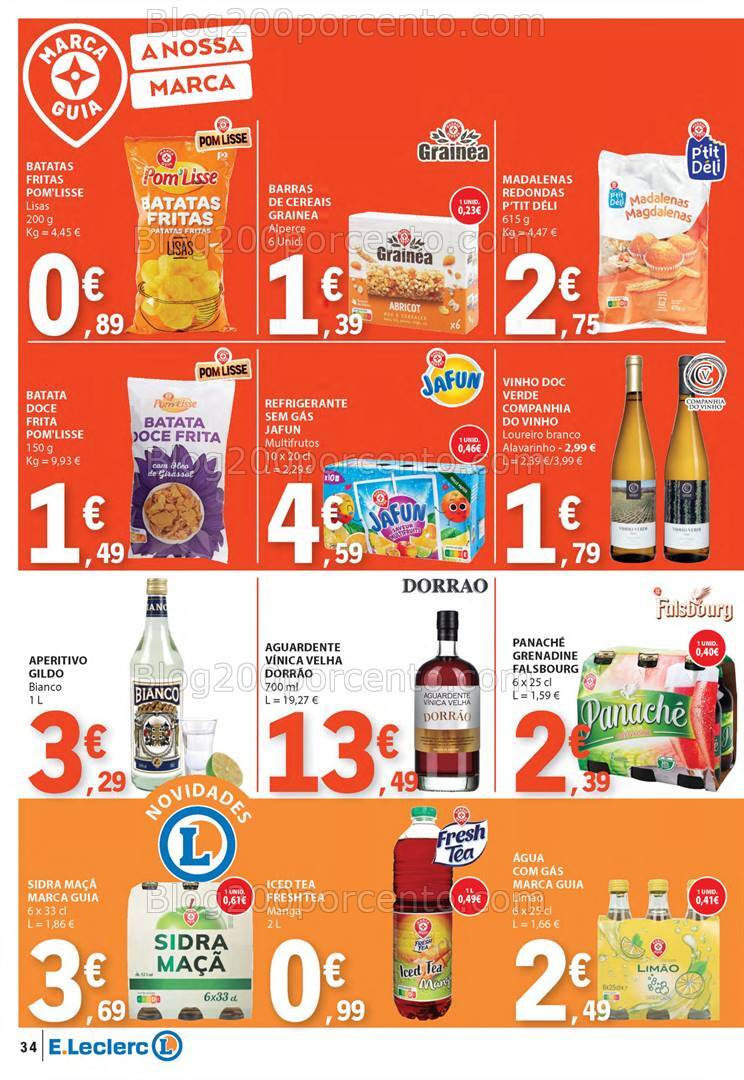 Antevisão Folheto E-LECLERC Marca Própria Promoções de 26 setembro a 2 outubro